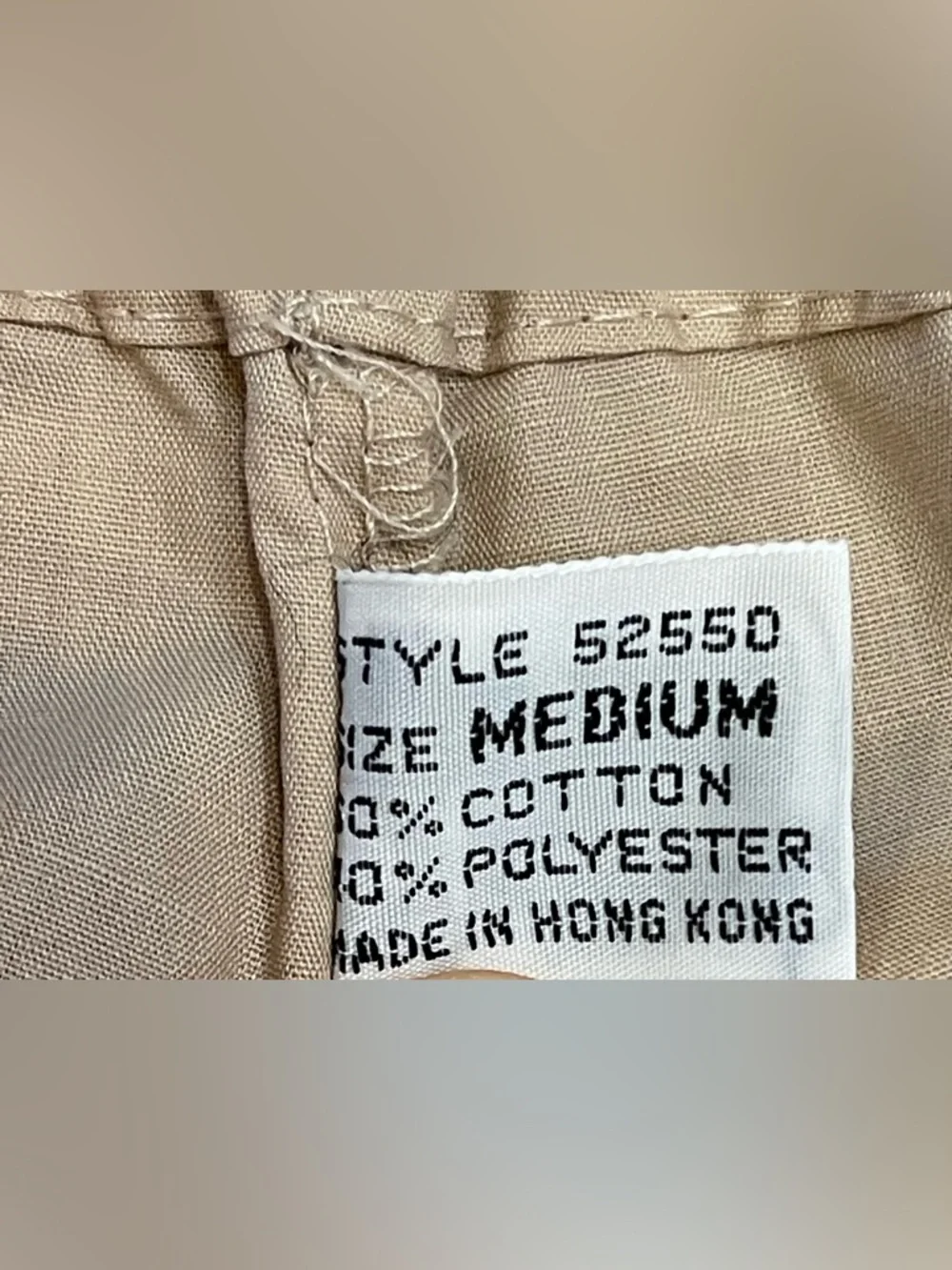 Vintage 70’s Pierre Cardin 2 piece Men’s M beige pajama set - Picture 7 of 9